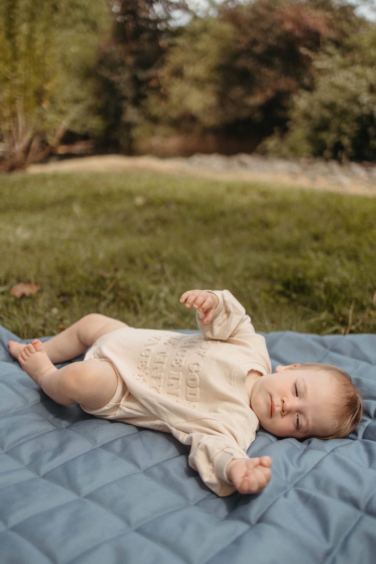 All Of Gods Grace In One Tiny Face Bubble Jumpsuit