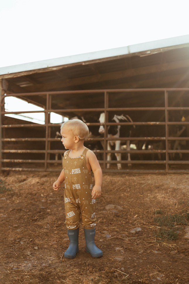 Raised On Milk & Jesus Overalls