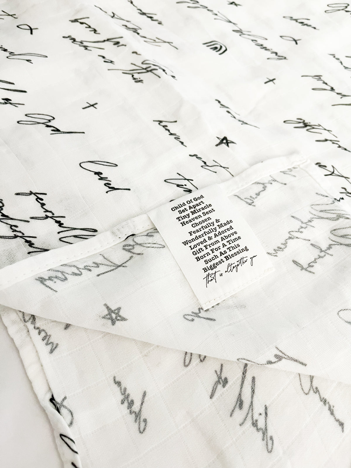 God's Words Swaddle Blanket