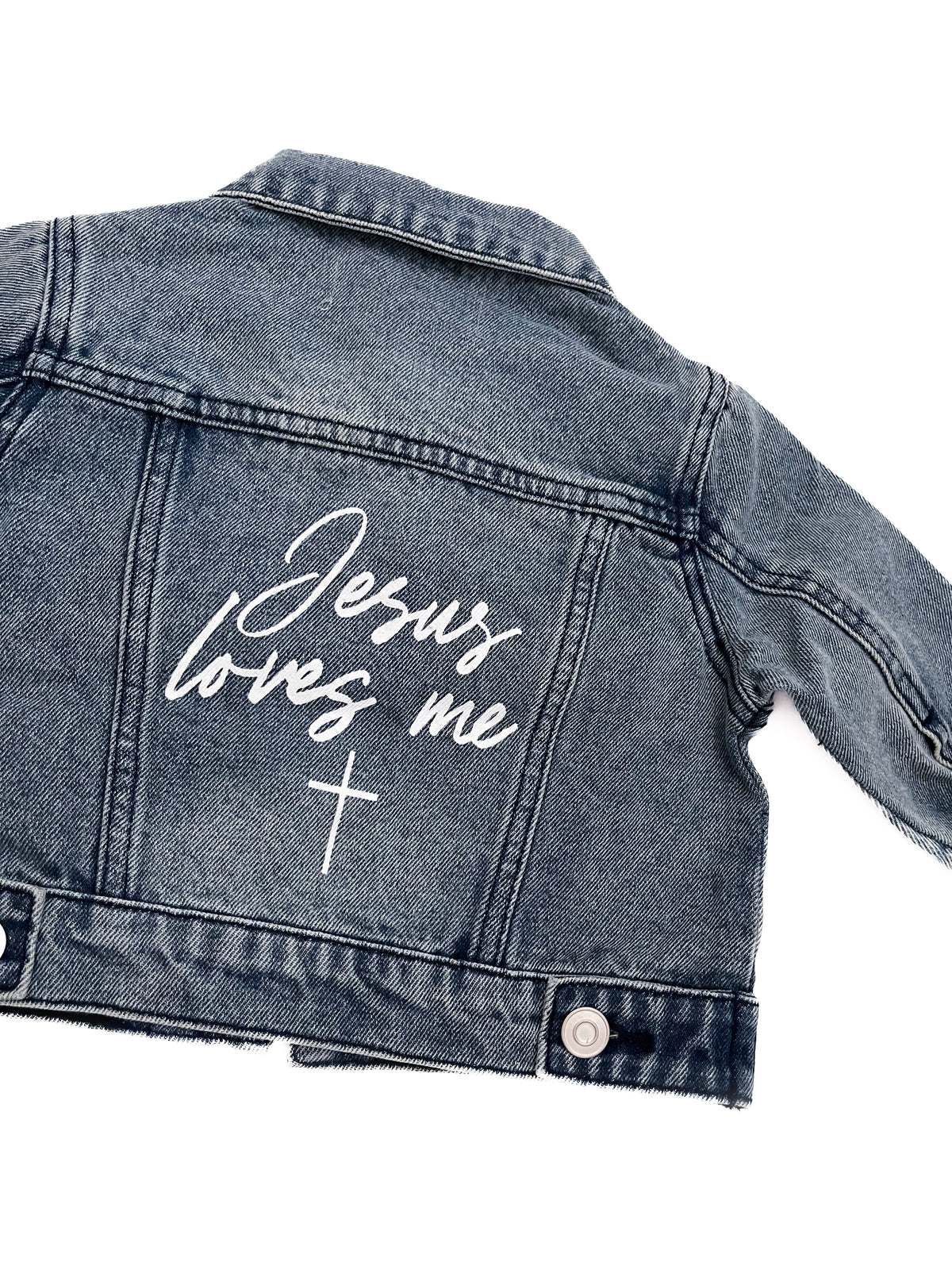 Jesus Loves Me Denim Jacket