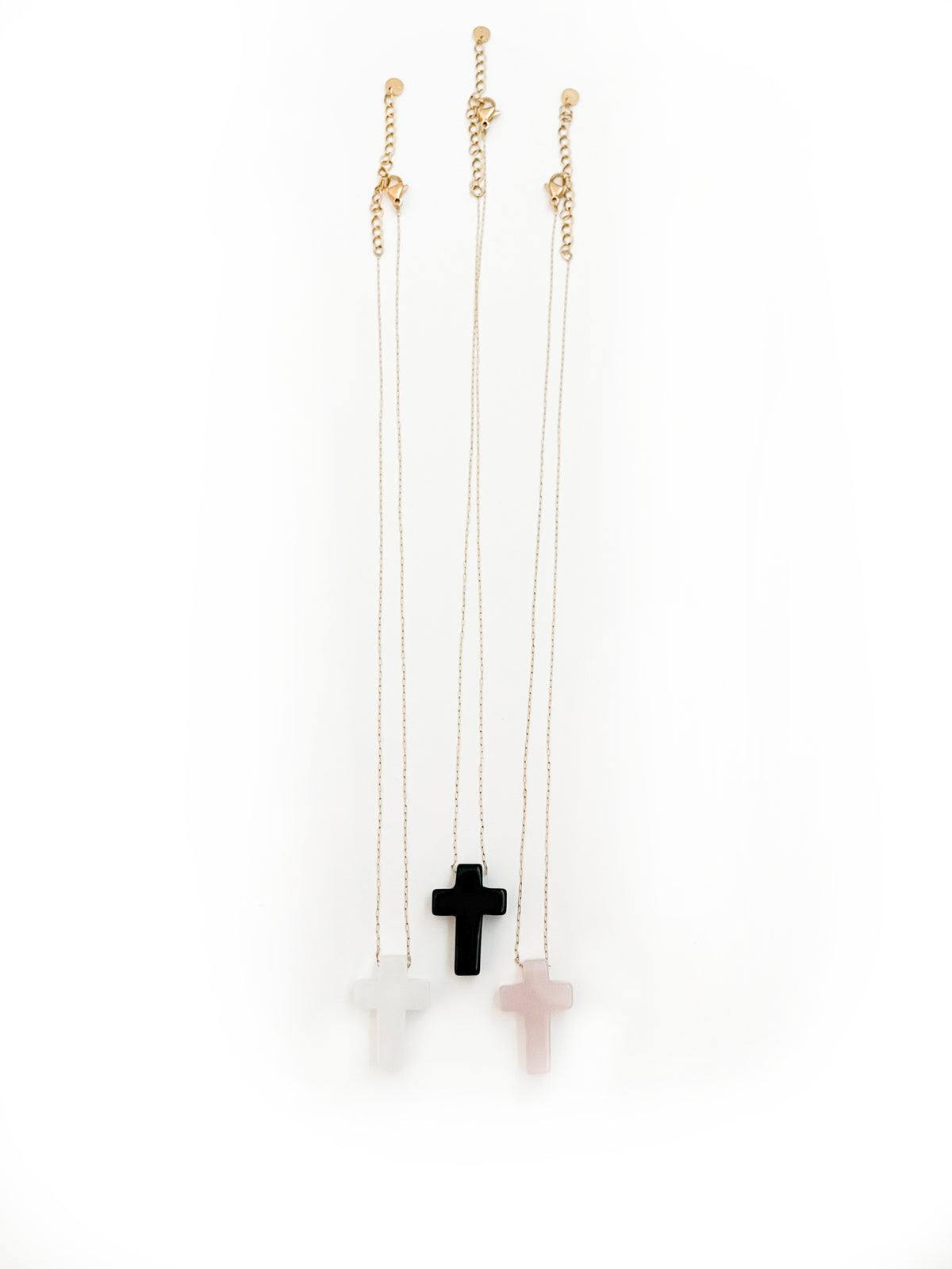 Stone Cross Necklace