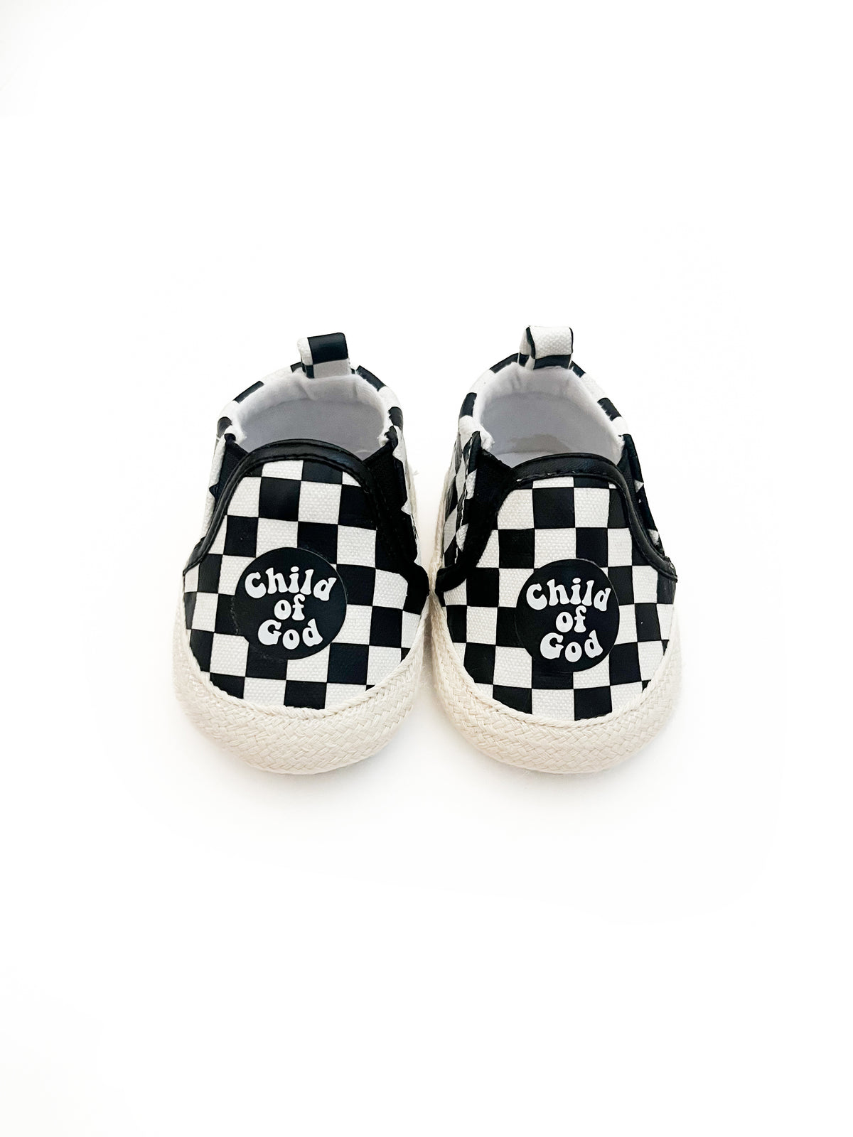 Child of God Checkered Baby Shoe