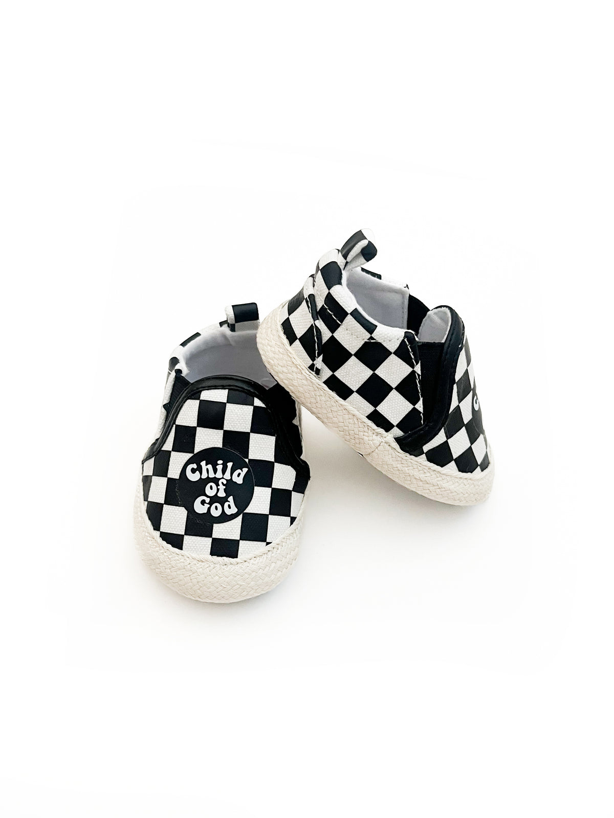 Child of God Checkered Baby Shoe