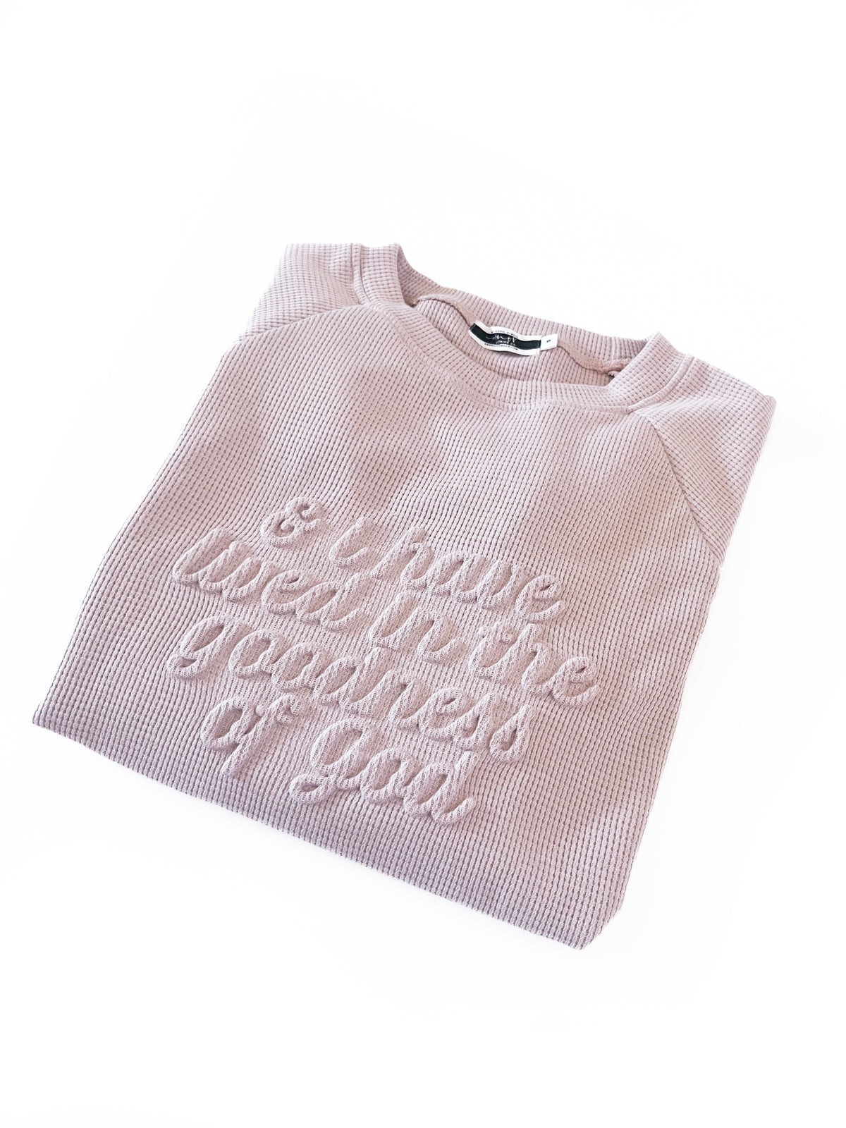 In the Goodness of God Waffle Womens Crewneck