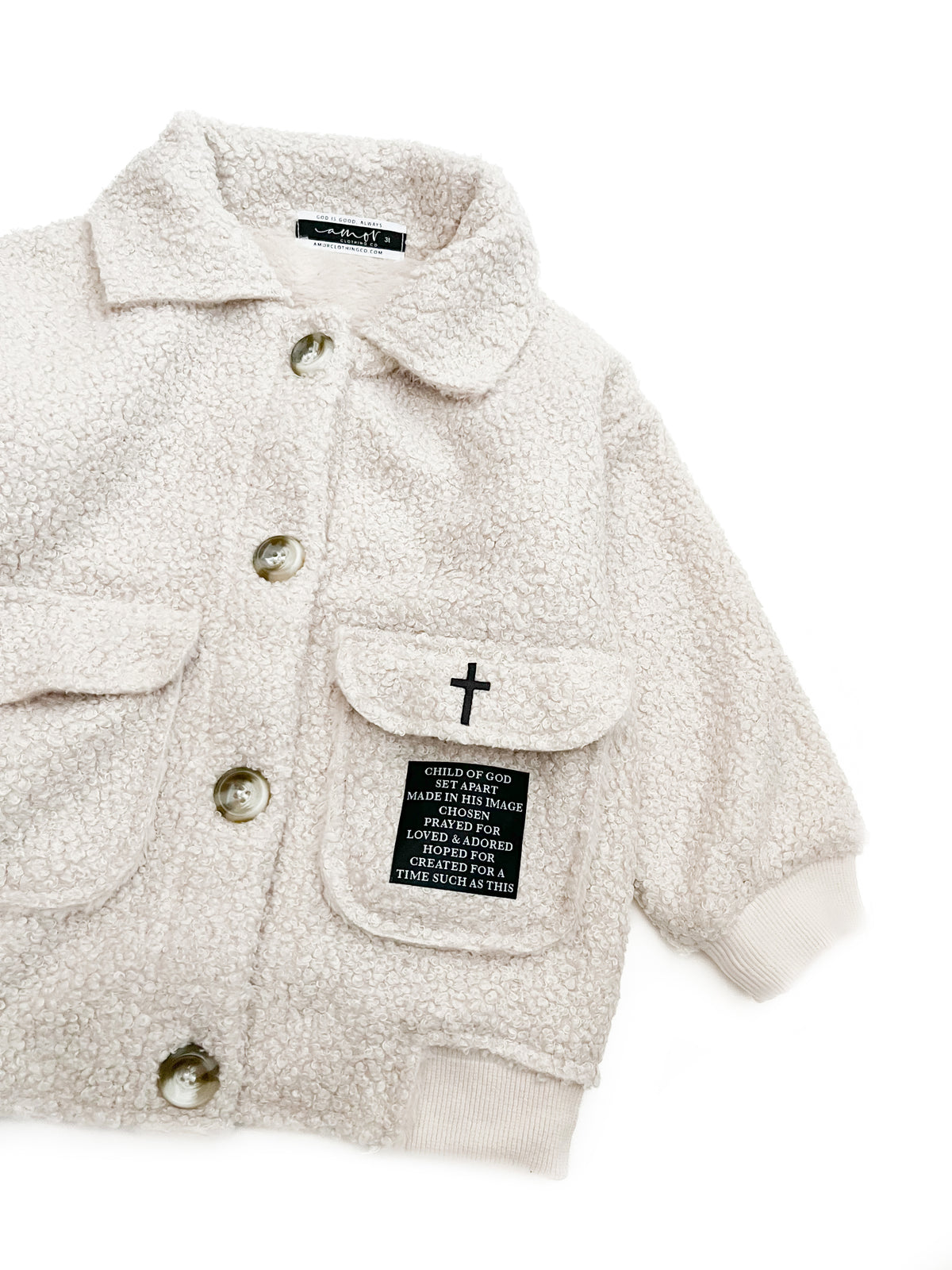 God's Words Sherpa Coat