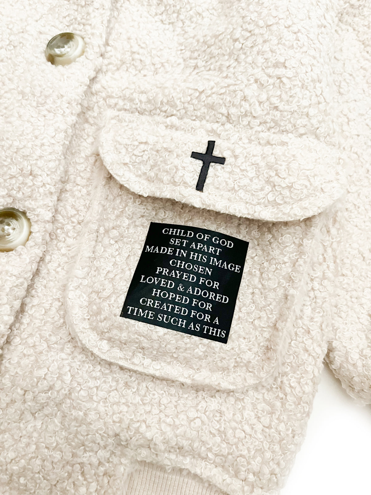 God's Words Sherpa Coat