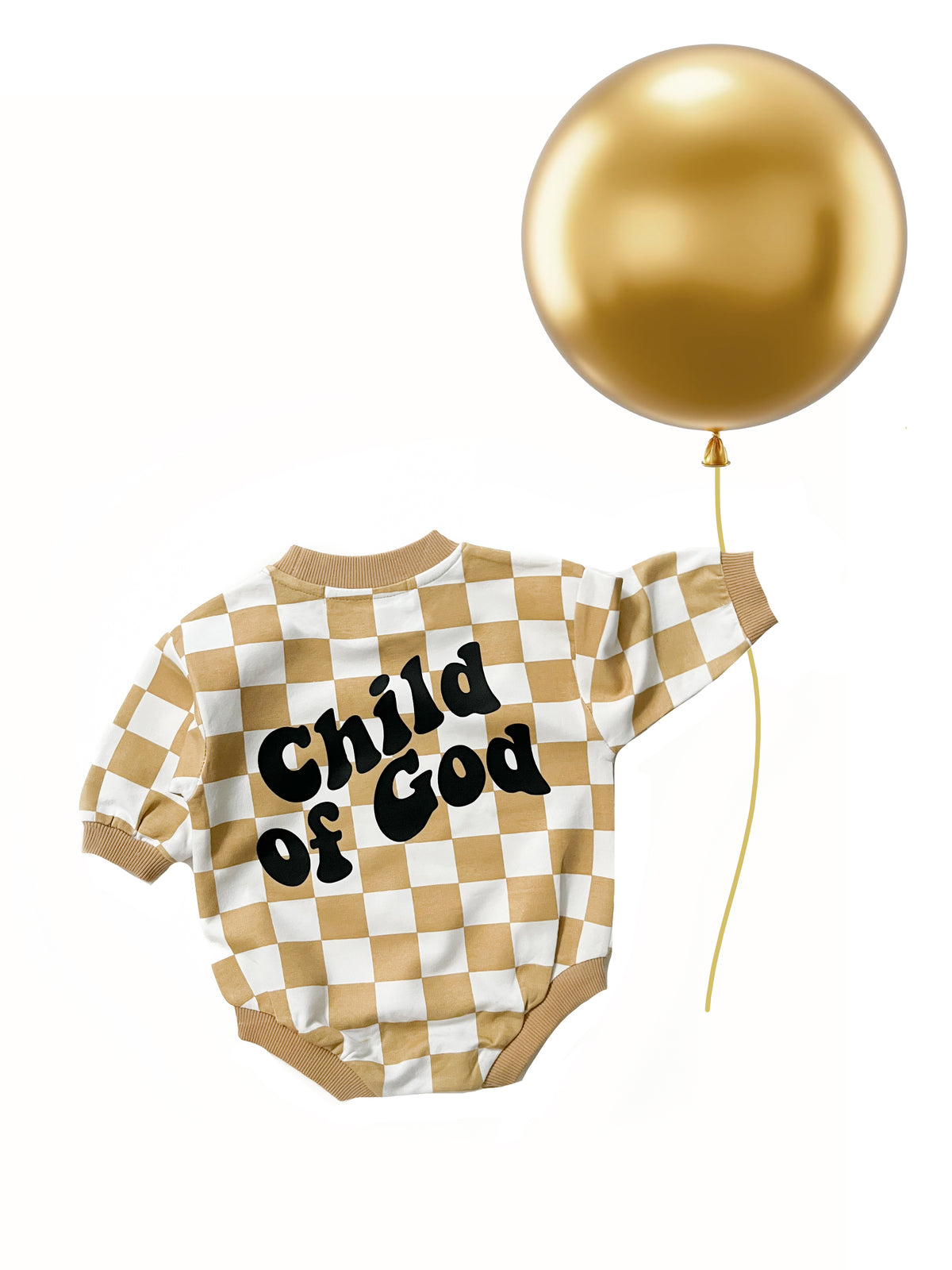 Child of God Checker Bubble Jumpsuit