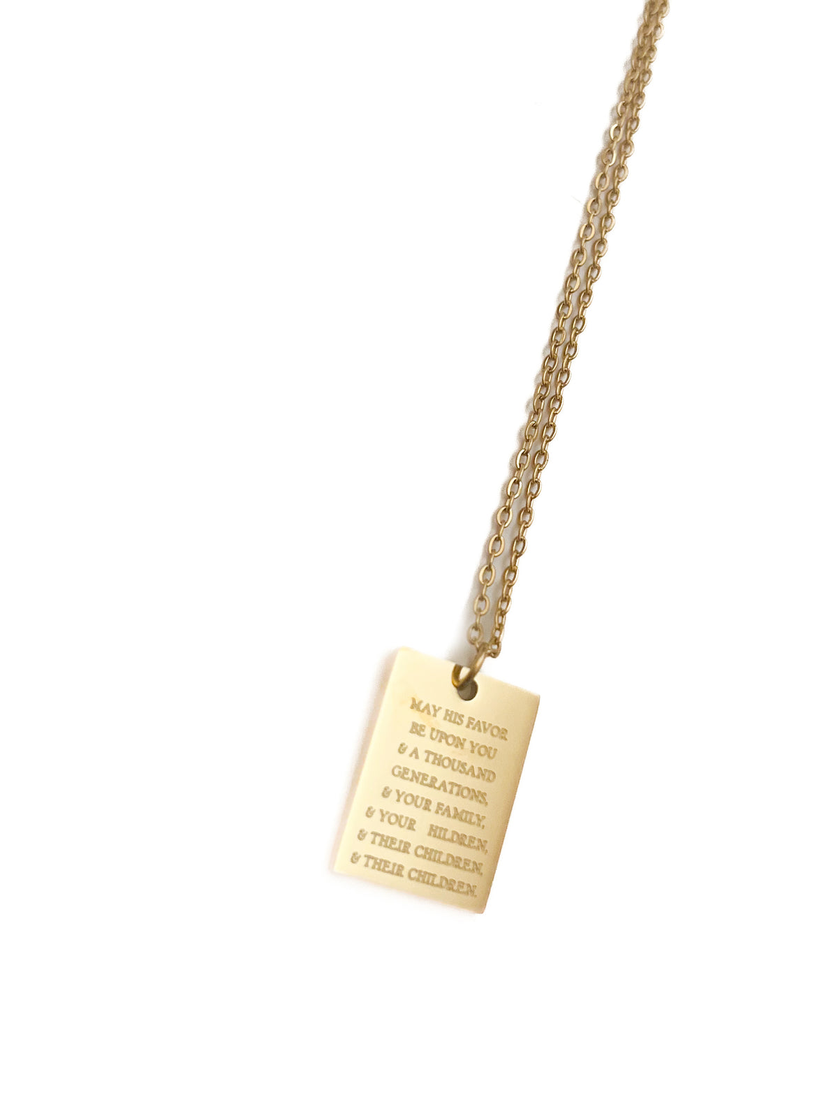 May His Favor Charm Necklace