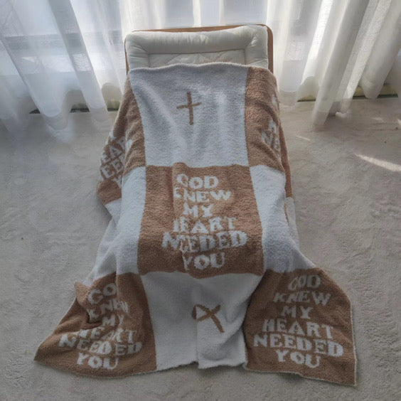 God Knew My Heart Needed You Plush Blanket