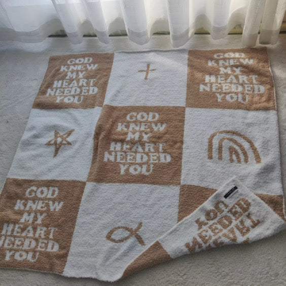 God Knew My Heart Needed You Plush Blanket