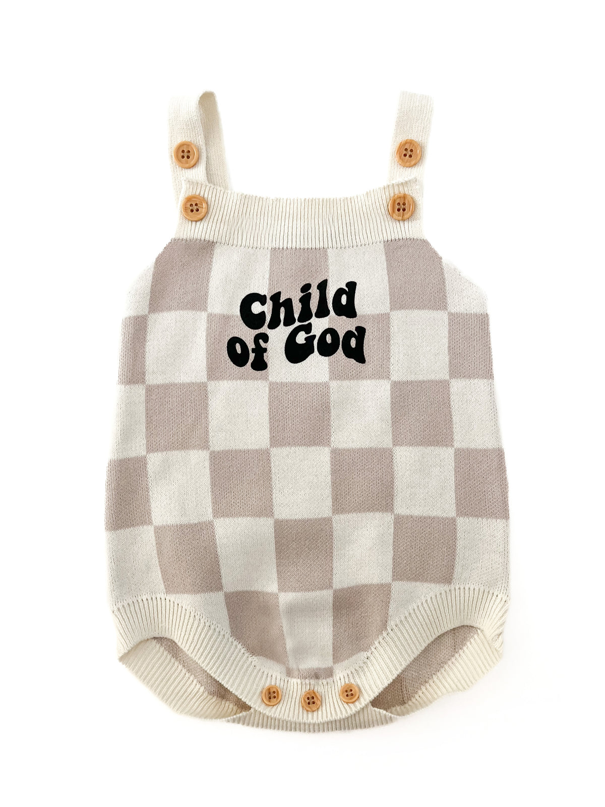 Child of God Knit Checkered Bodysuit