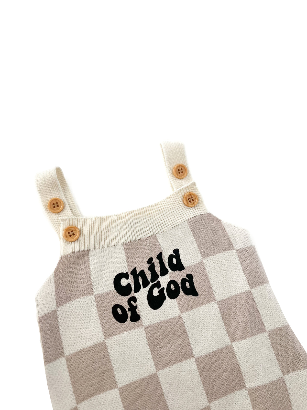 Child of God Knit Checkered Bodysuit