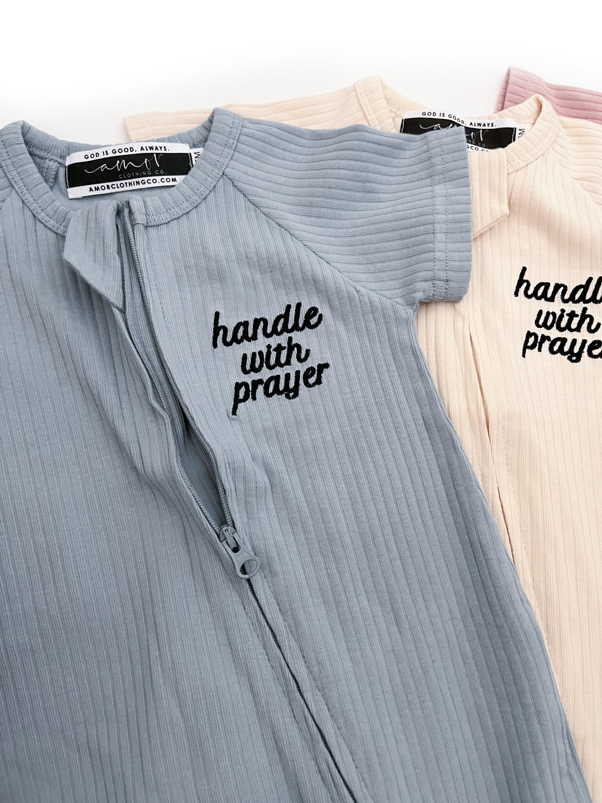 Handle With Prayer Ribbed Jumpsuit