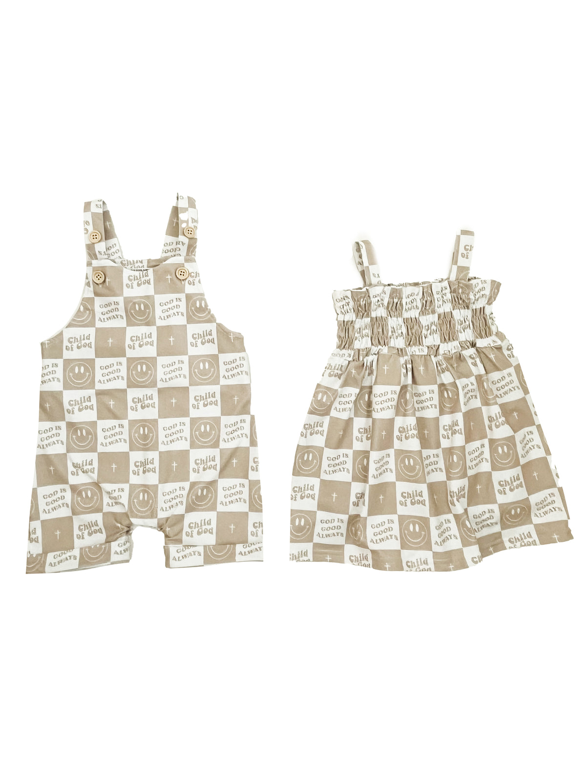 Child Of God Checker Dress