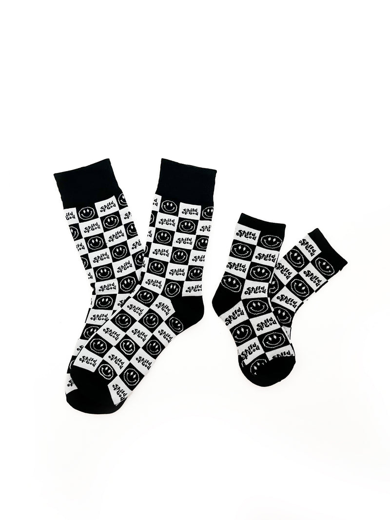 Child Of God Checker Matching Socks