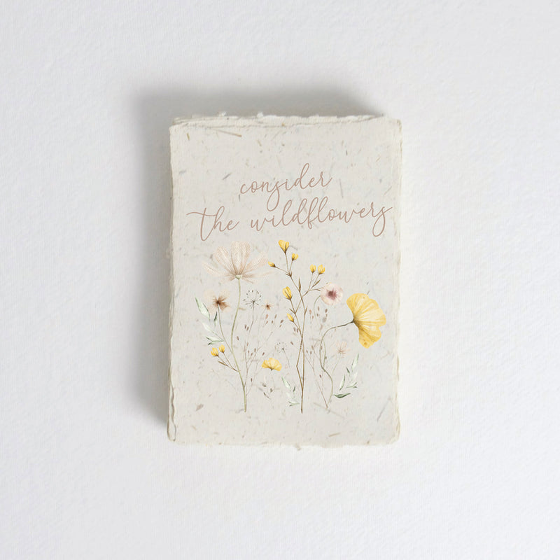 Consider The Wildflowers Cotton Print