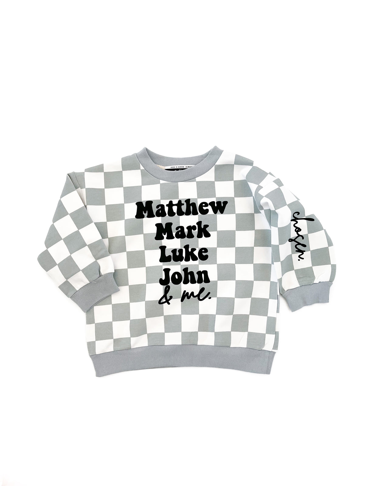 LAST ONE*** Chosen Checker Crewneck Sweater