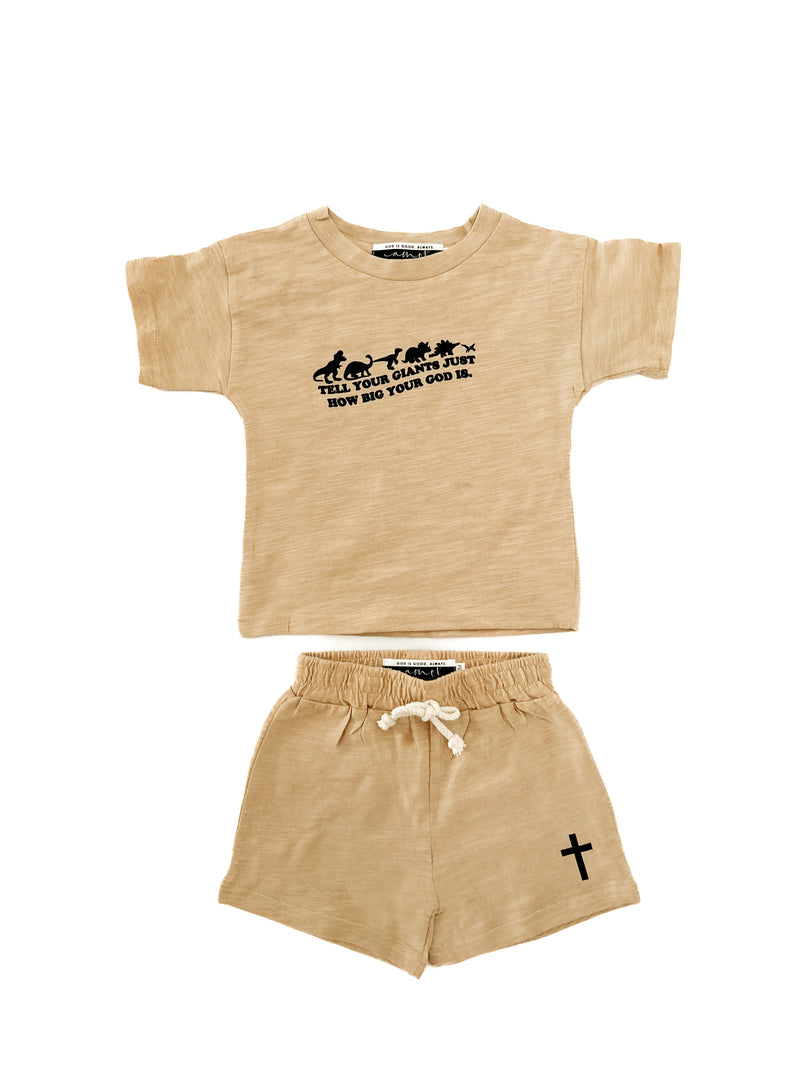 Tell Your Giants Shorts & Tee Set