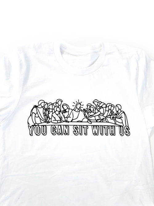 You can sit with us Unisex Adult Tee