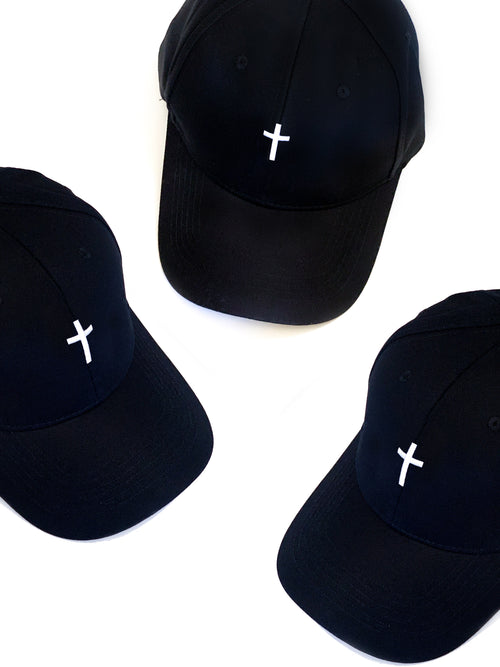 Black Cross Baseball Hat