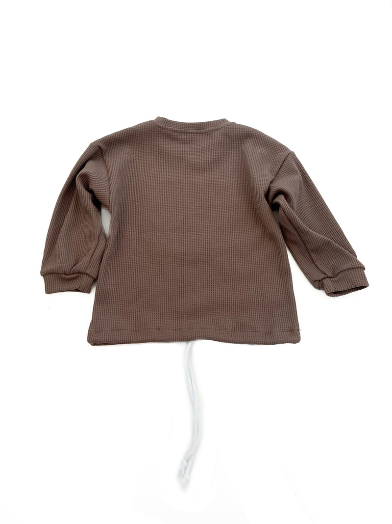 Created for His Glory Cinched Waffle Toddler Sweater
