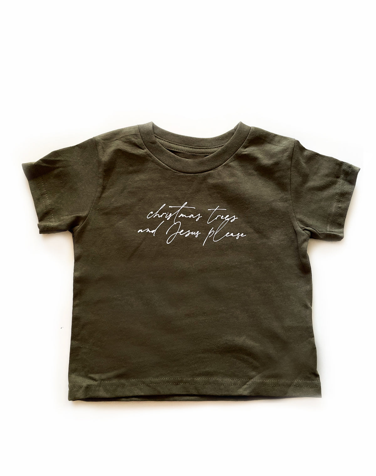 Christmas Trees and Jesus Please Children's Tee