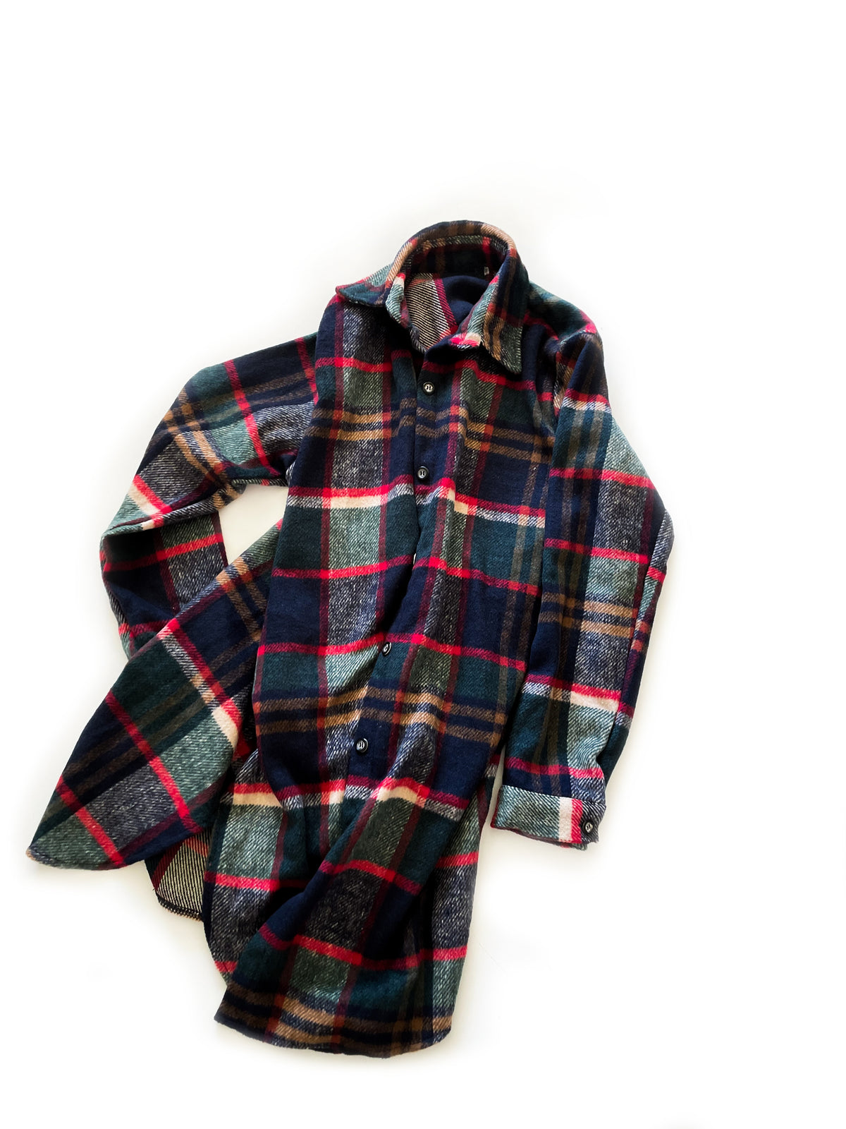 May His Favor Christmas Flannel Coat