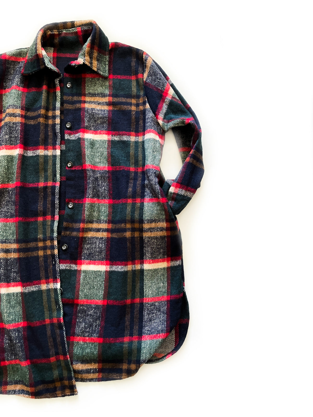 May His Favor Christmas Flannel Coat