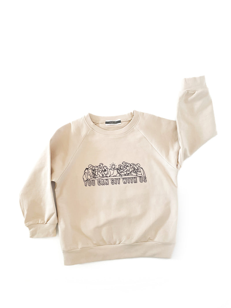 You can sit with us Crewneck Sweater