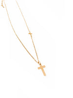 Luke 14:27 Double Cross Necklace
