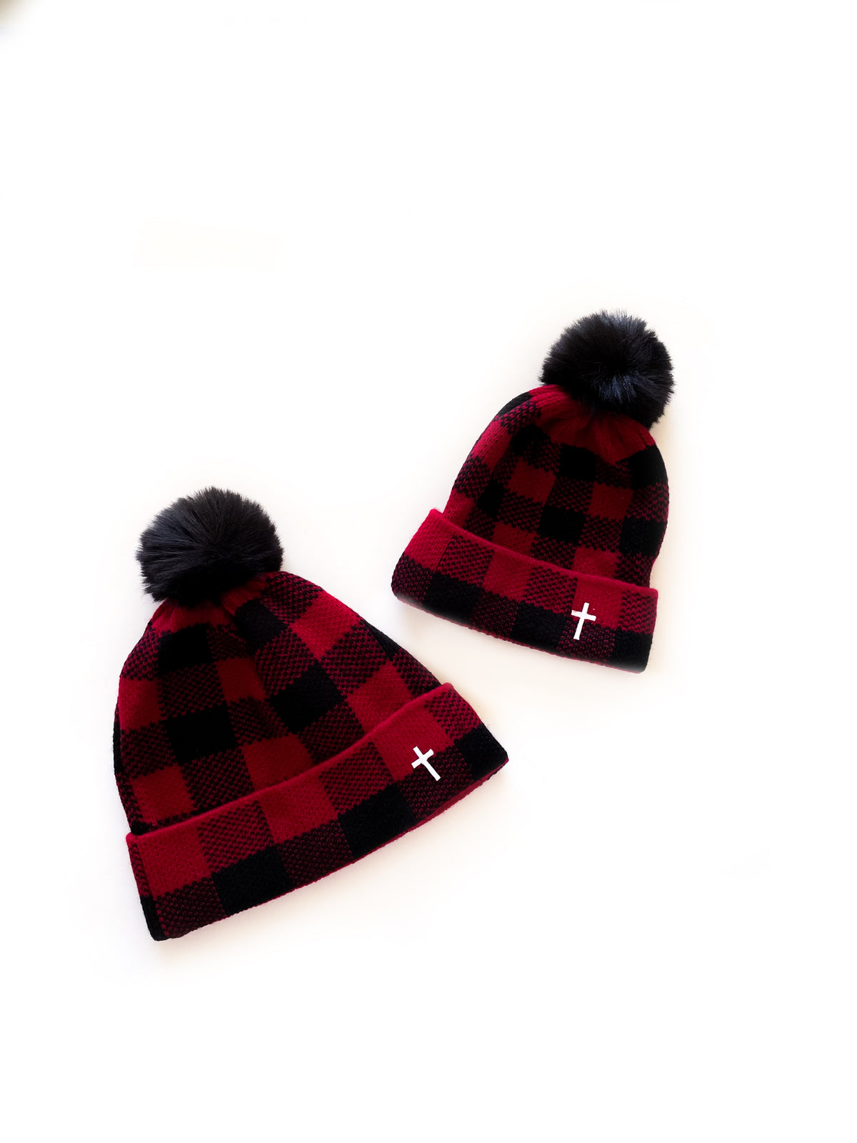 Mommy & Me Checkered Beanie