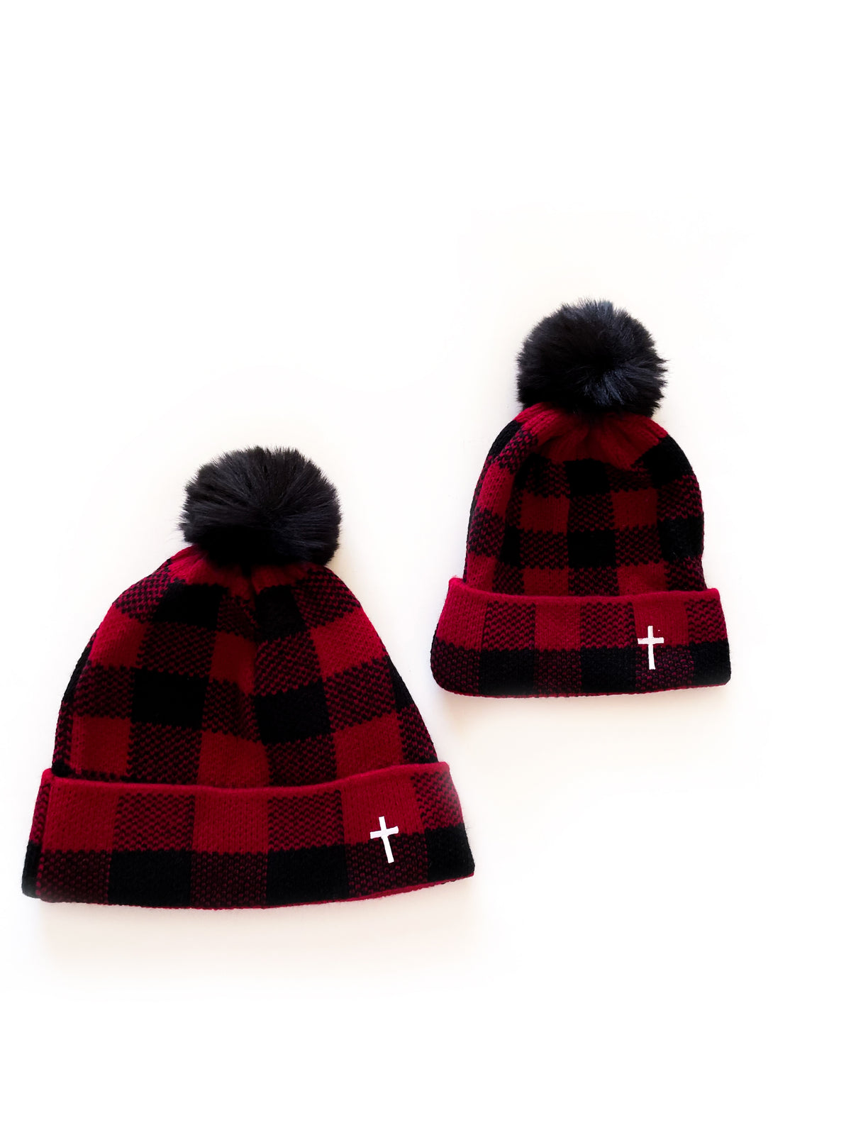 Mommy & Me Checkered Beanie