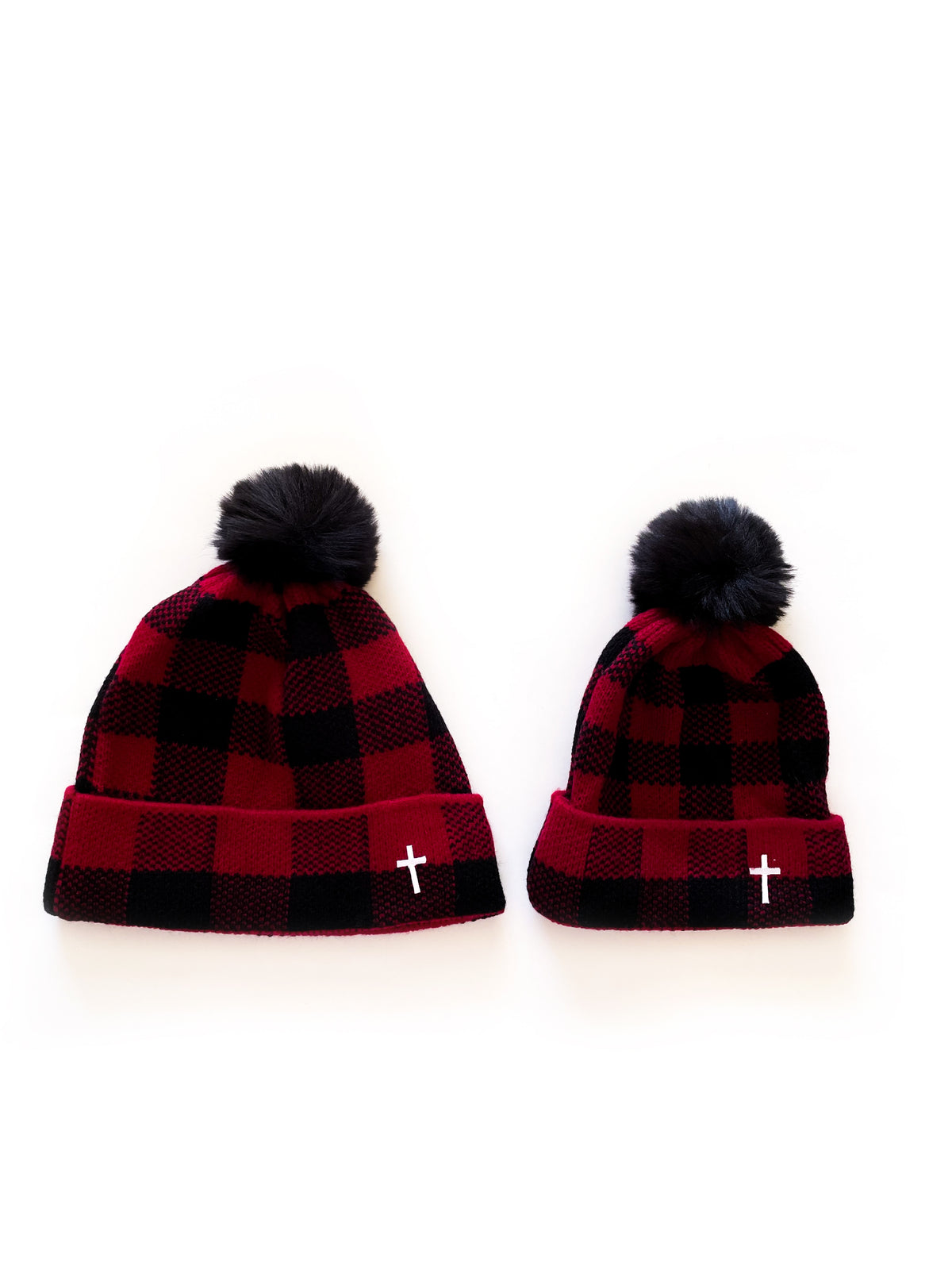 Mommy & Me Checkered Beanie