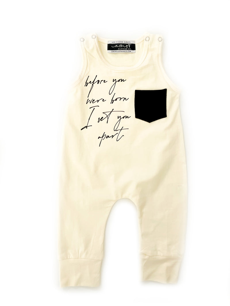 Before you were born I Set You Apart Pocket Jumpsuit