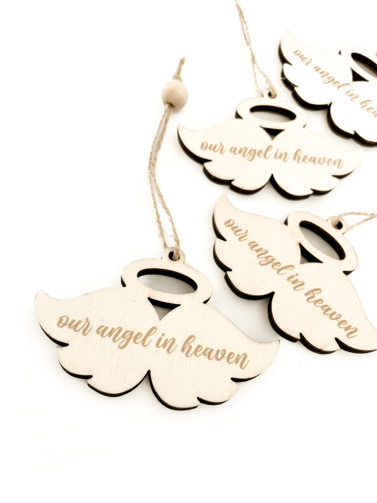 Our Angel in Heaven Wood Ornament